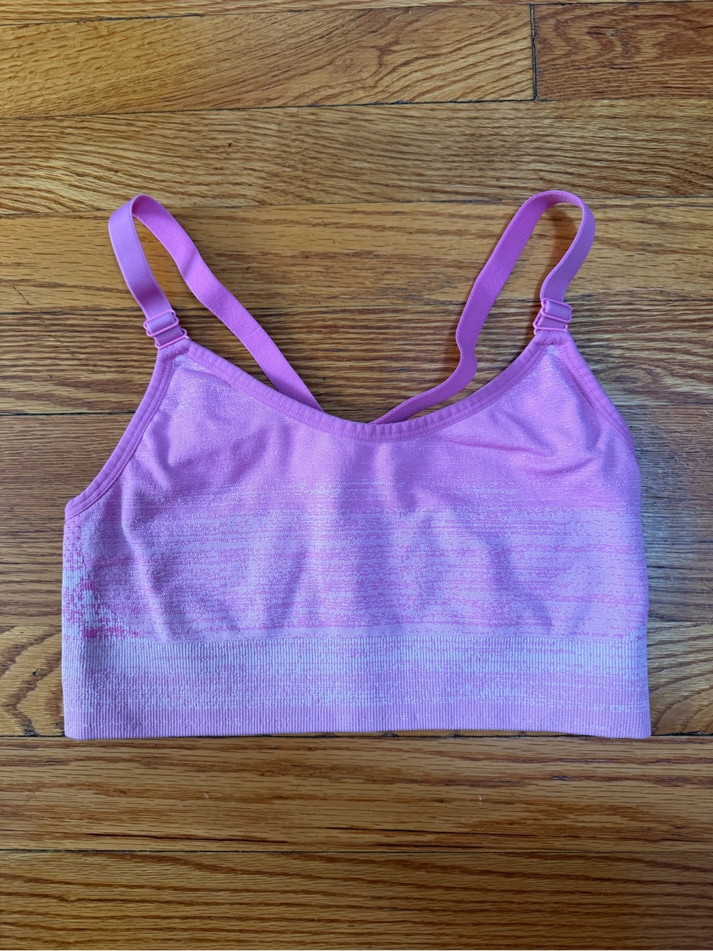 Everyday Seamless Pink Sports Bralette with Adjustable Straps